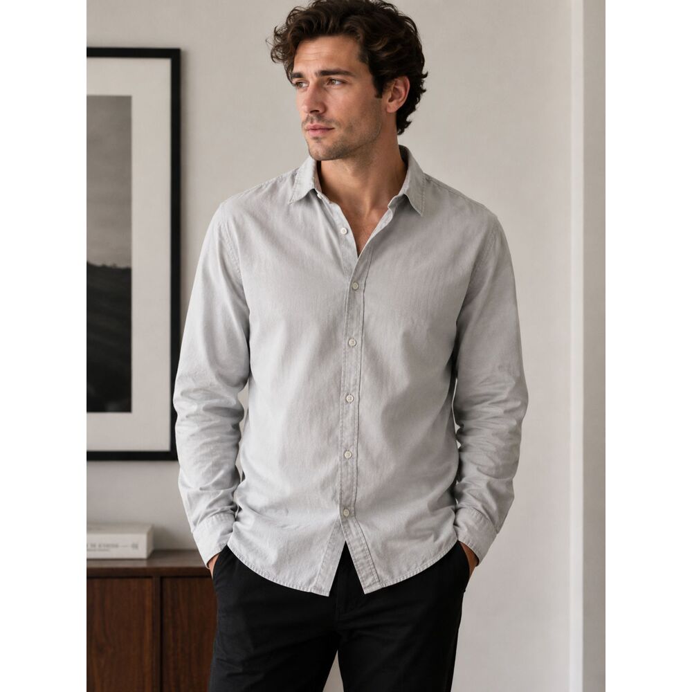 Beverly Hills Polo Club Men’s White Button Down Polo Shirt L